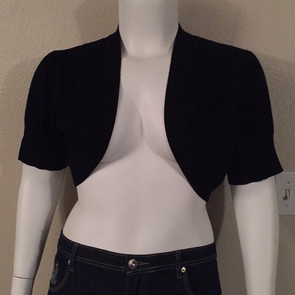 Black Torrid jacket with lace posterior detailing